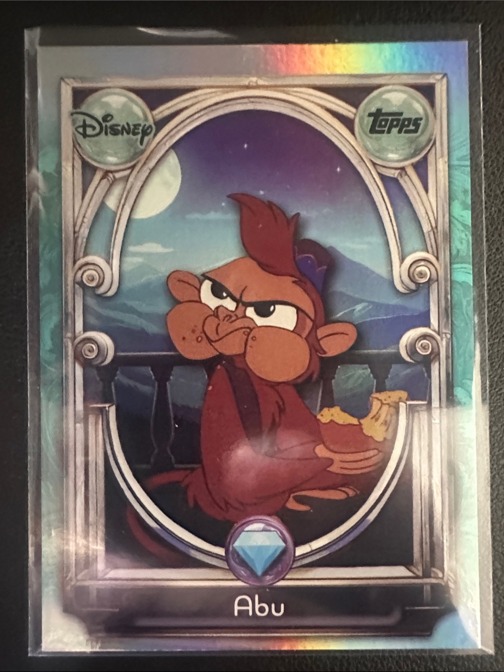 Topps Disney Abu Art Card — Purple & Brown Accents
